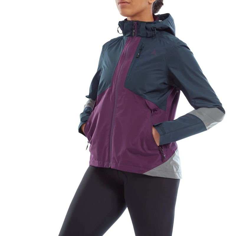 Altura Nightvision Typhoon Waterproof Ladies Cycle Jacket Navy / Purple