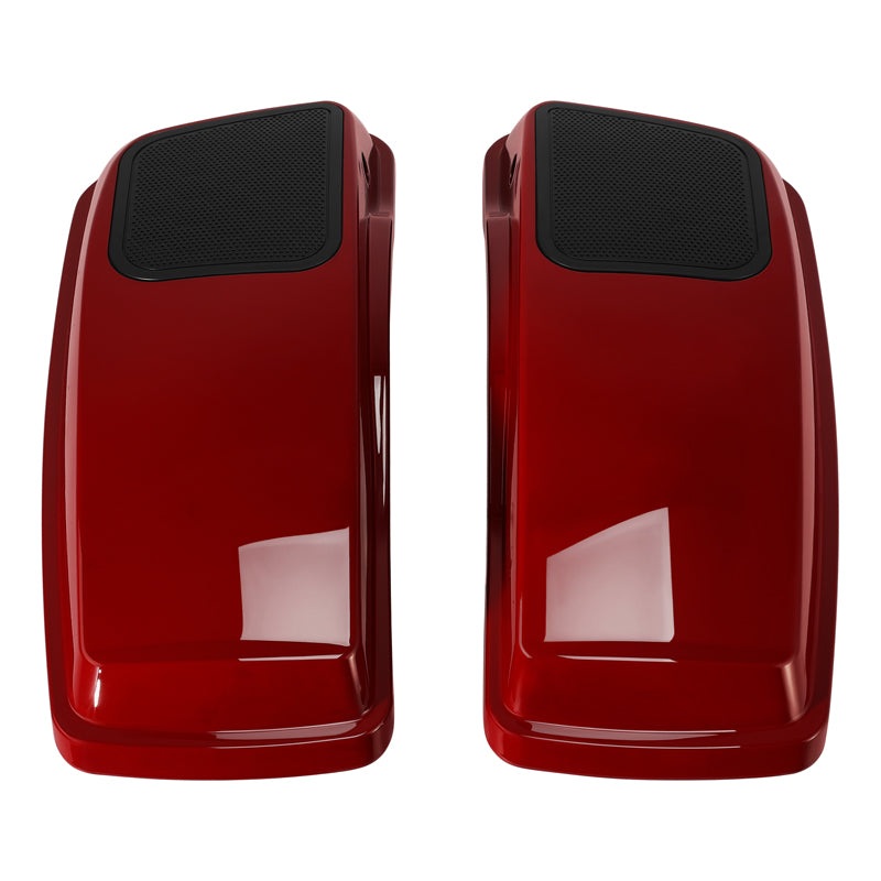HR3 Billiard Red 6 X 9″ Saddlebags Lid Speaker Cutouts W/ Grill For Harley Touring Models 2014-2023