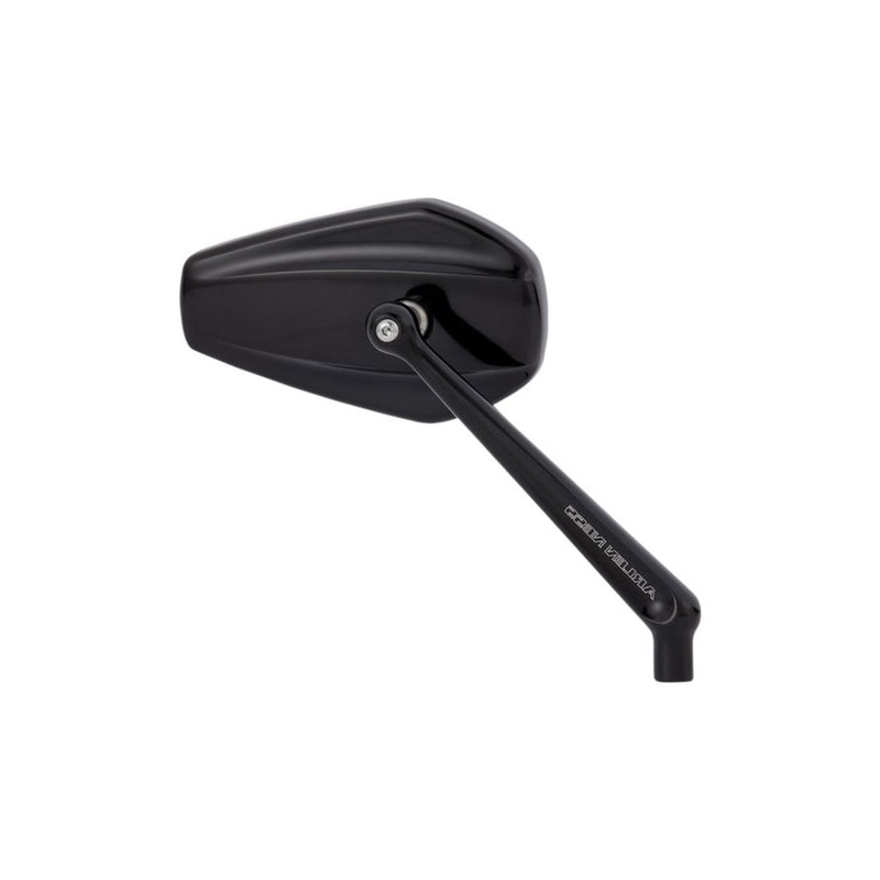 Mini Stocker Forged Mirror, Black – Right