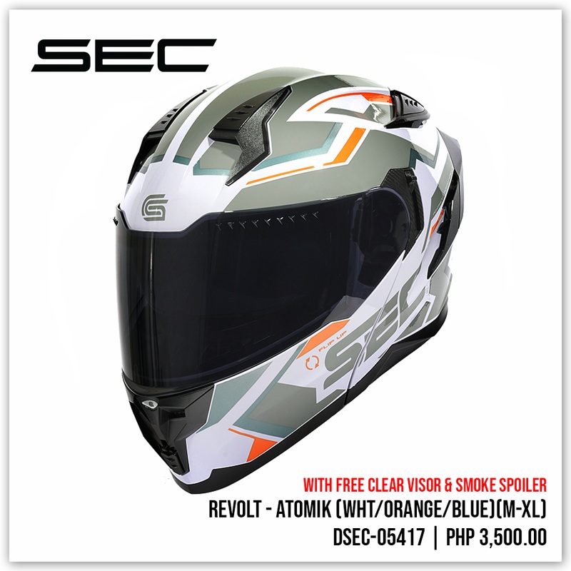 Revolt – Atomik (White/Orange/Blue)