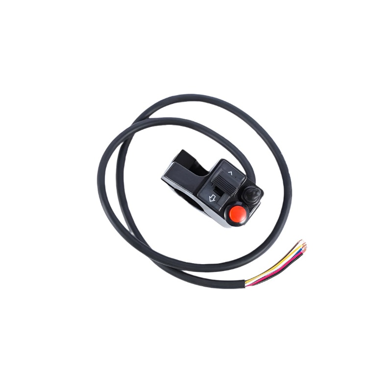 Universal Motorcycle Switch for Lights, Turn Signals, and Horn in Black