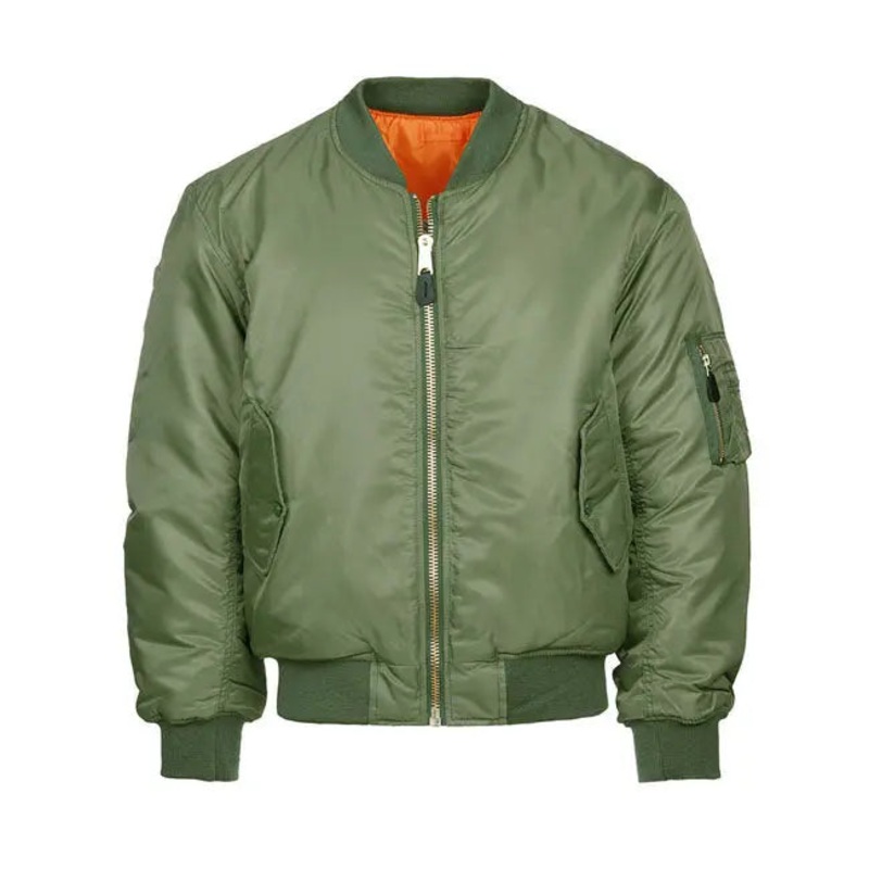 Army Surplus MA-1 Bomber Flight Jacket Green