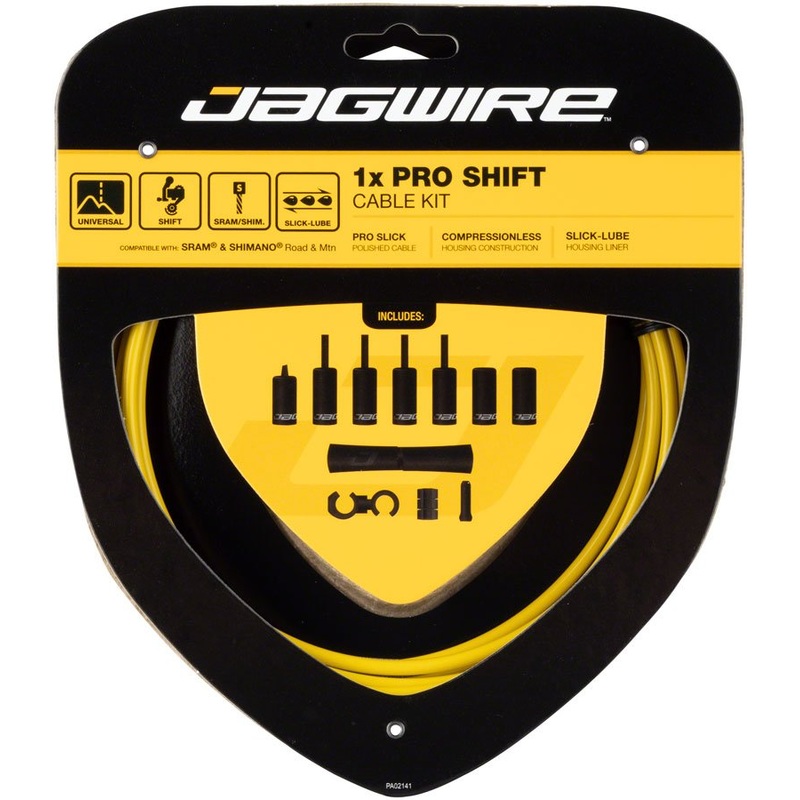 Jagwire 1x Pro Shift Cable Kit – Road/Mountain – SRAM/Shimano – Yellow
