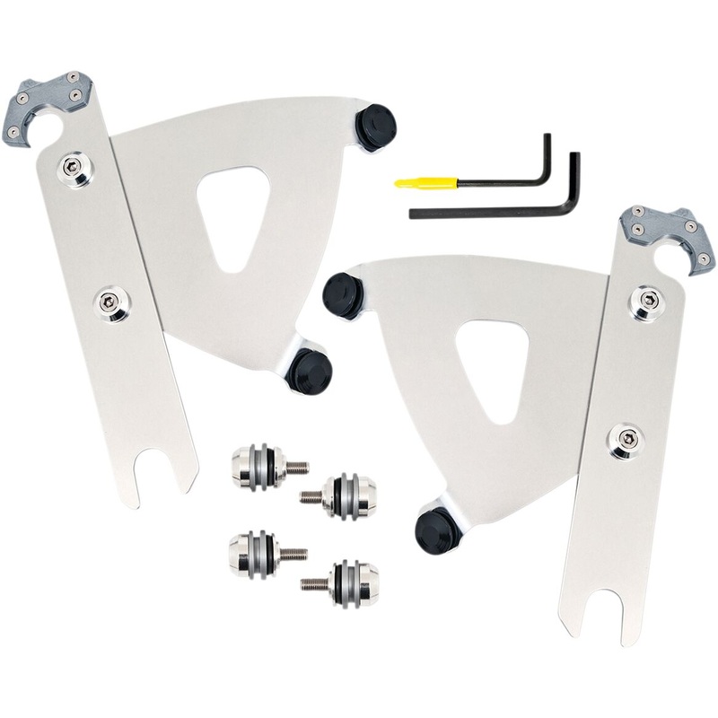 Road Warrior Fairing Trigger-Lock Mounting Hardware, Polished – 86-17 Softail