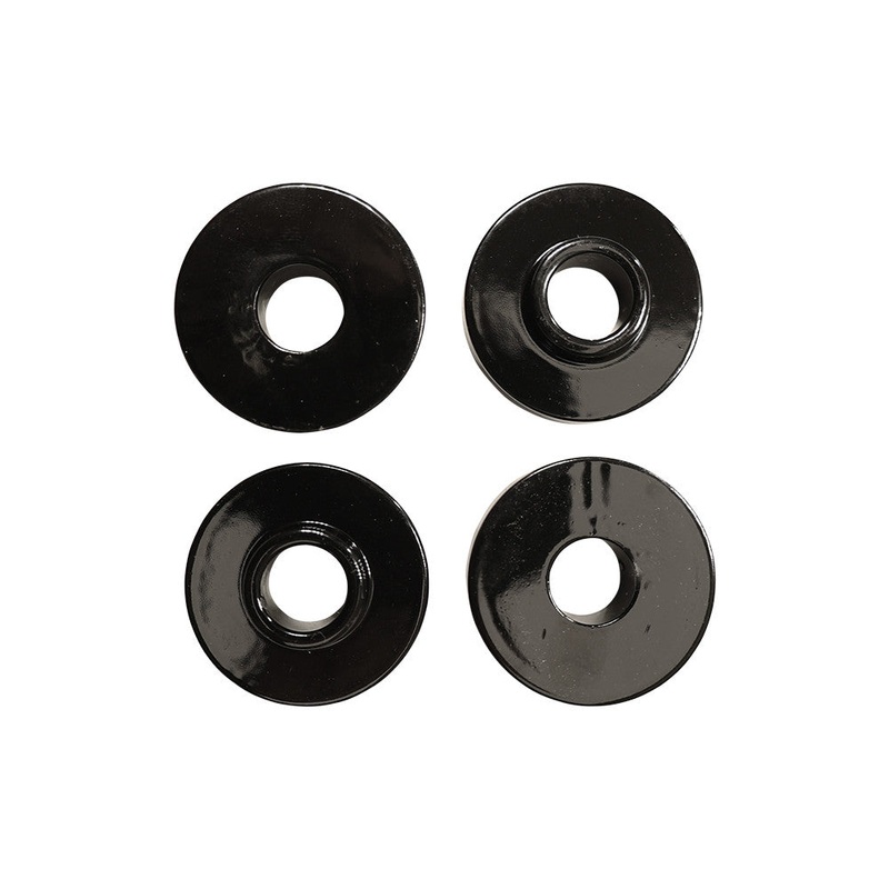 Dog Bone Riser Solid Bushing Kit – Black Aluminum