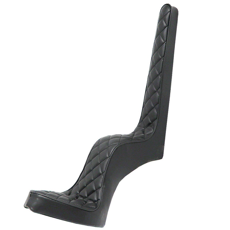 King & Queen Seat For Sportster Hardtail Kit – Diamond Stitch