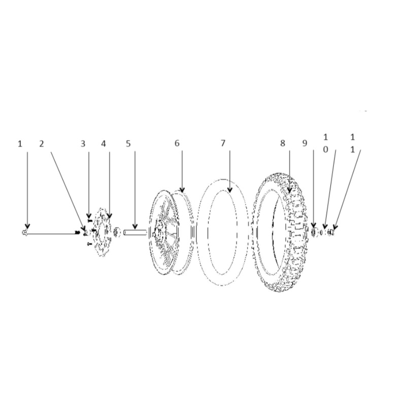 Self-Lock Nut – 1500W & 1000W Dirt Bike