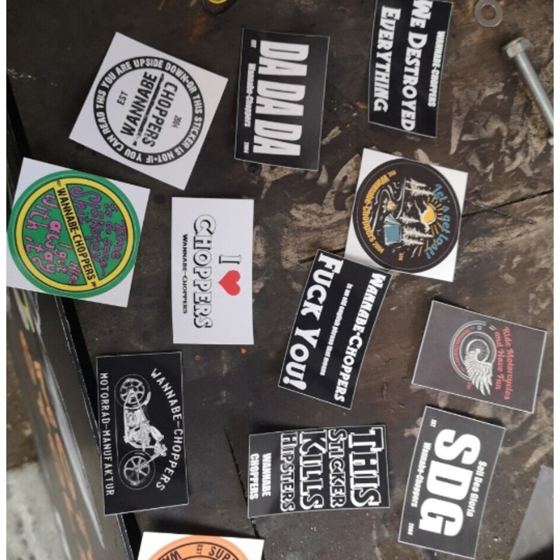 Wannabe Choppers 10 Sticker Set