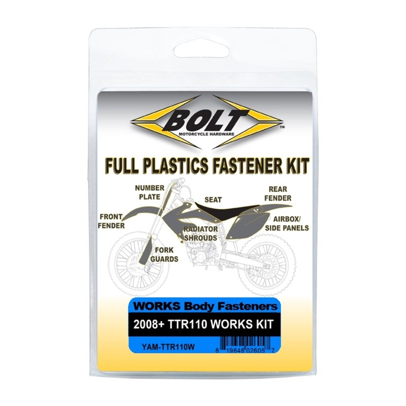 Bolt Body Work Fastener Kit Yamaha TTR110 ’08-Current (Works Kit)
