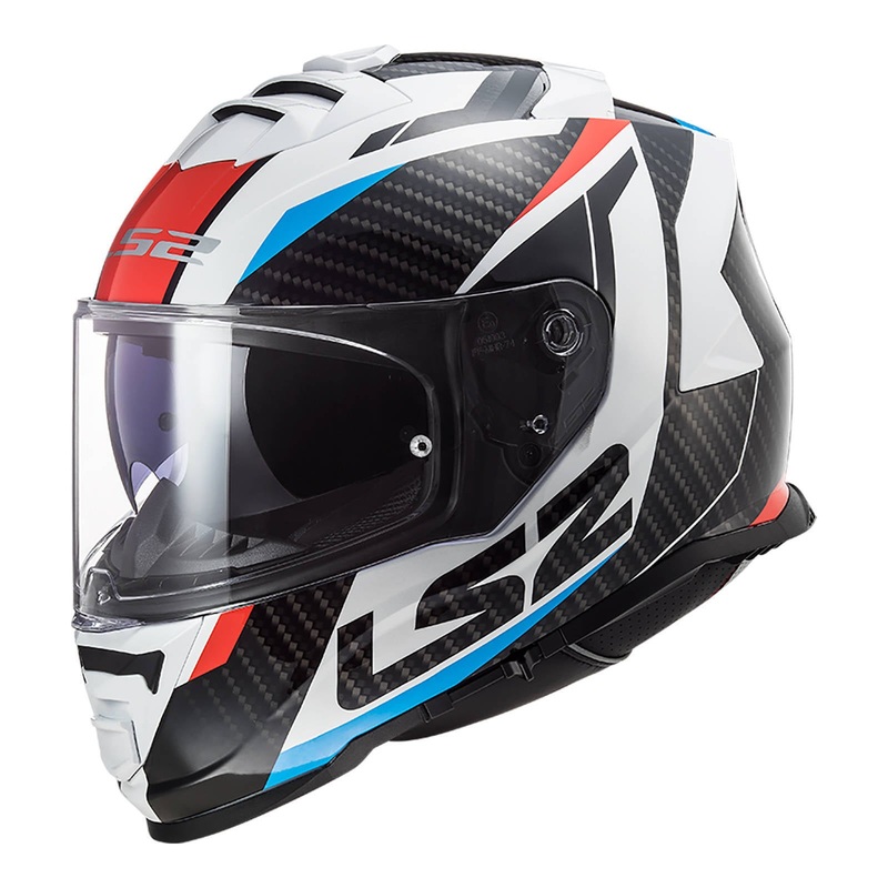 LS2 FF800 Storm II Racer – White / Blue / Red