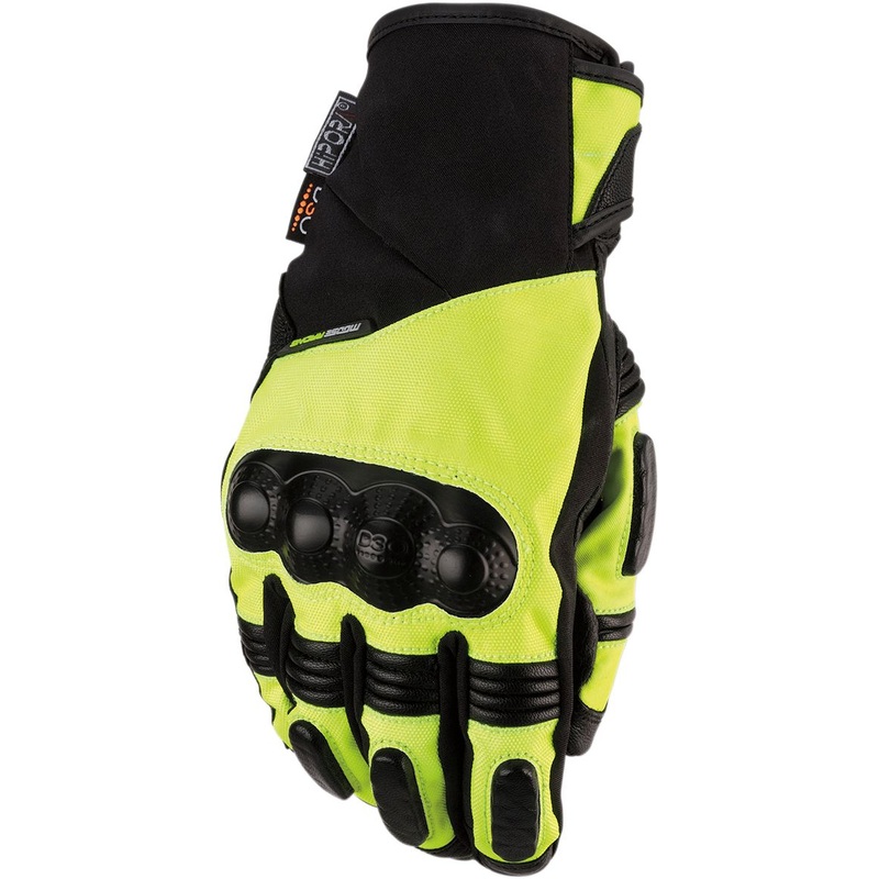 Moose Racing S19 ADV1 Short Textile Gloves Black / Hi-Viz