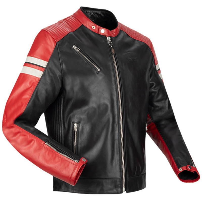 Segura Romeo Leather Jacket Black / Red