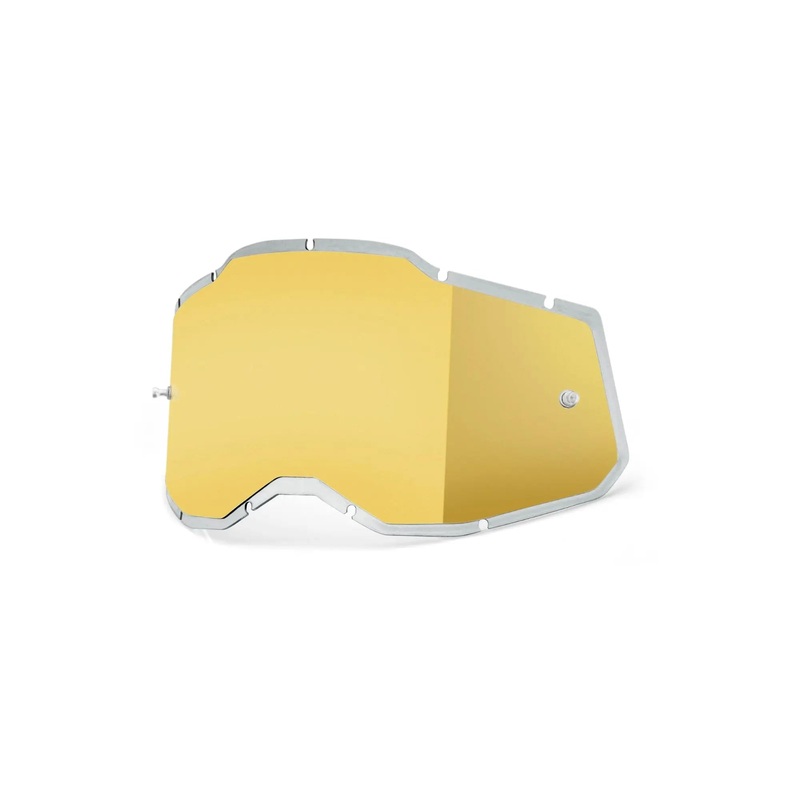 100% Racecraft 2 / Accuri 2 / Strata 2 Injected Replacement Lens Gold Mirror