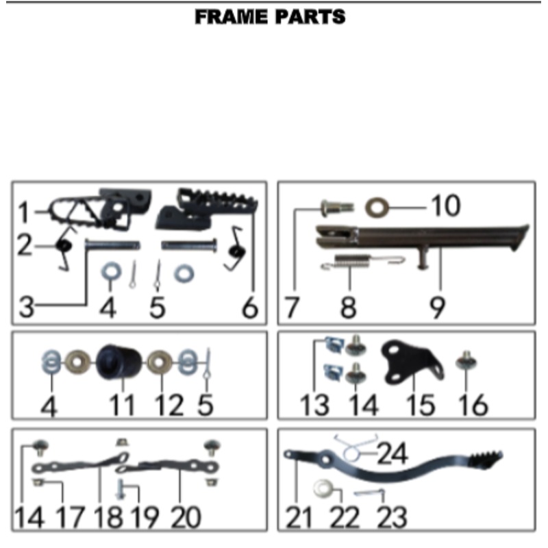 Cylindrical Pin – DH110 & DH125 Gas Dirt Bike