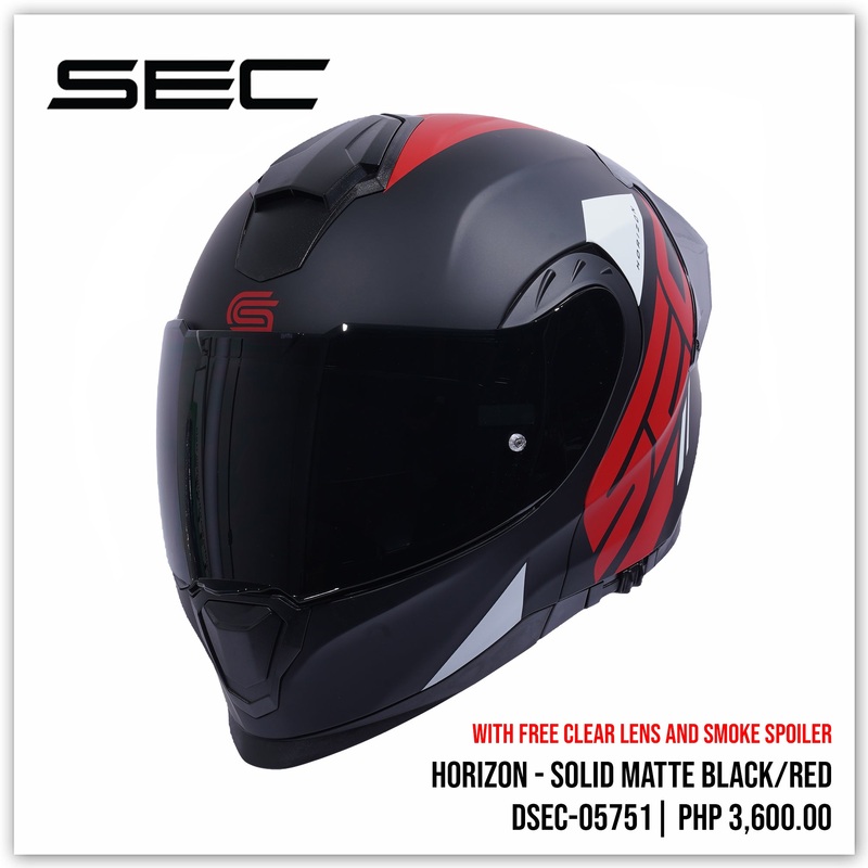 Horizon – Solid Matte Black + Red