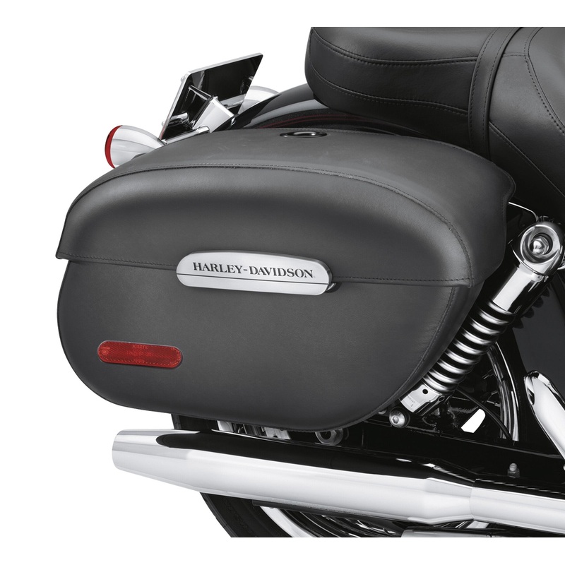Harley Davidson 91615-09A Rigid Locking Leather Saddlebags KIT-SBAG,RIGID BODY,DYNA