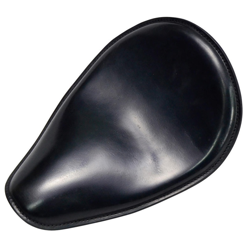 Leather Motorcycle Solo Seat – Black