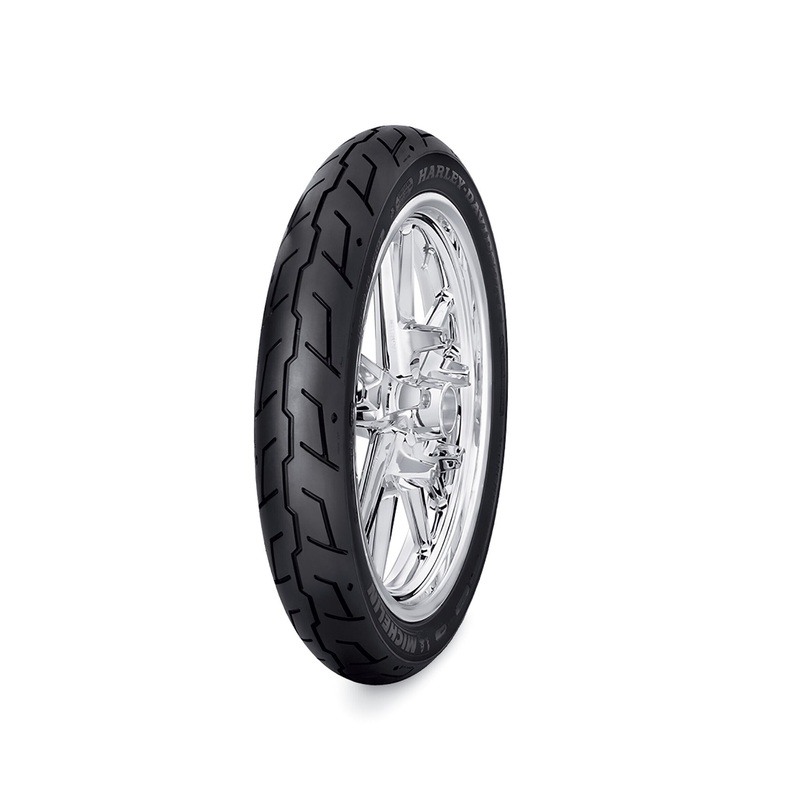 Harley Davidson 43258-07B Michelin Scorcher Tire Series – 100/90B19 Blackwall- 19 in. Front TIRE,FR,100/90B19,MICHELIN,CO-