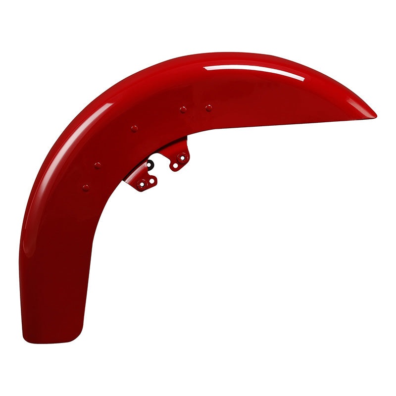 HR3 Billiard Red Motorcycle 18″ Wide Tire Front Mudguard Fender For Harley Touring Models 2014-2023