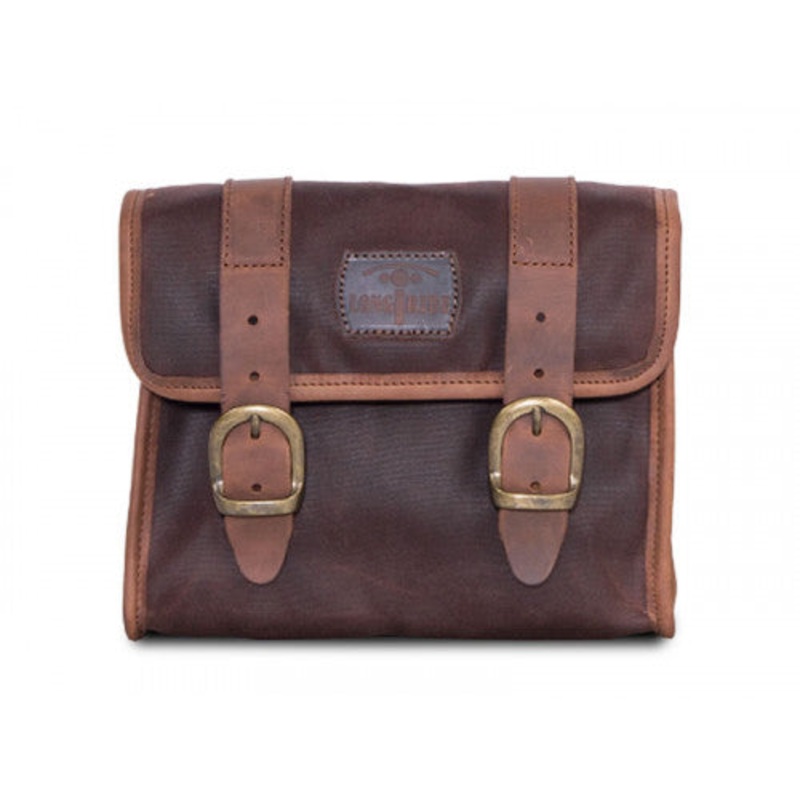 Longride Waxed Canvas Multifit Saddlebag Brown – 4 Liters