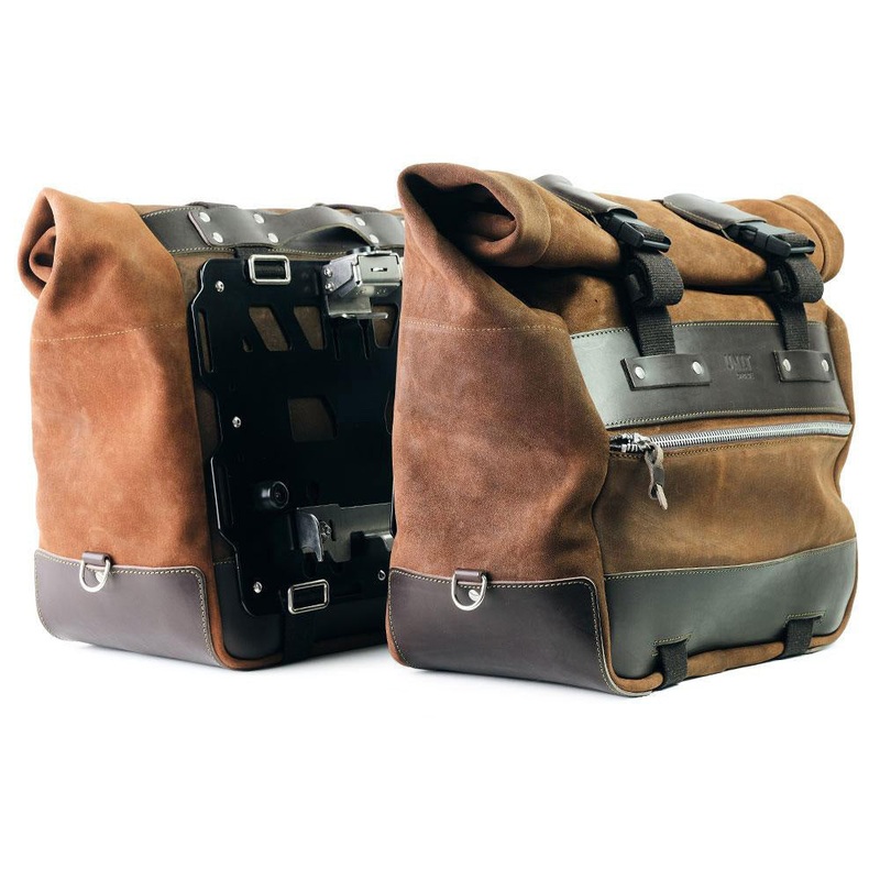 Unit Garage Cult Waxed Suede Luggage – Pair