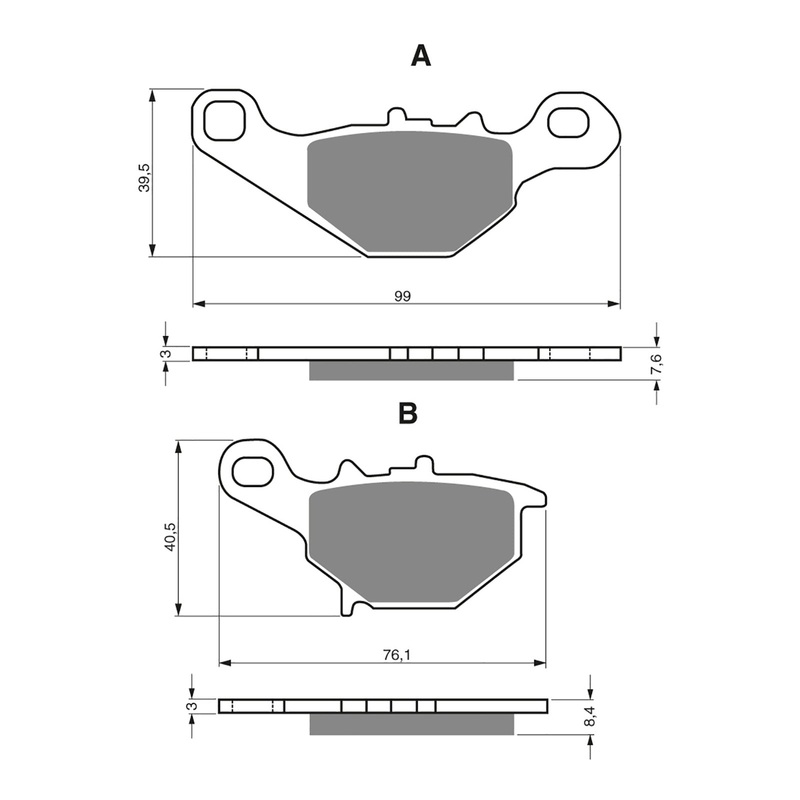 GOLDfren Brake Pads Sintered Sports GF109 – S3 ( PH214 )