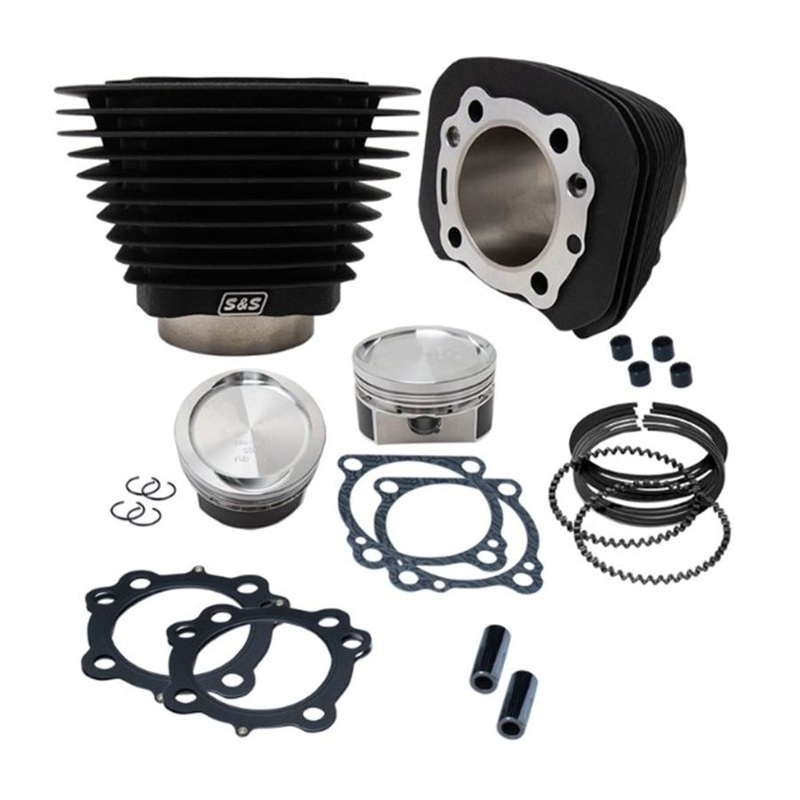 883 to 1200cc Conversion Kit for 1986-2019 HD Sportster Models – Wrinkle Black Finish
