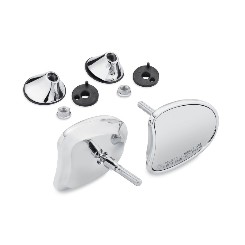 Harley Davidson 56000098A Chrome Tapered Fairing Mount Mirrors KIT,MIR,PREMIUM,CHROME,FLHX