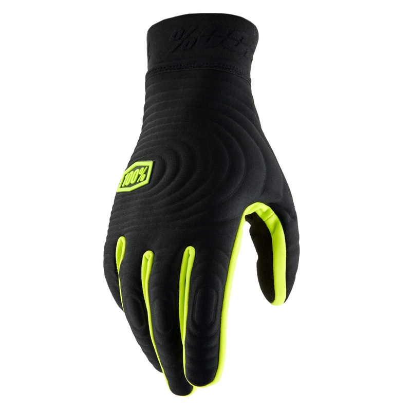 100% Brisker Xtreme Gloves Fluo Yellow / Black