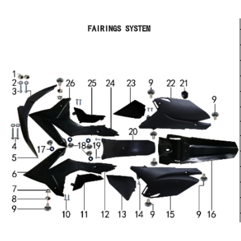 Left Middle Down Side Plate – 150DH & 230DH Gas Dirt Bike
