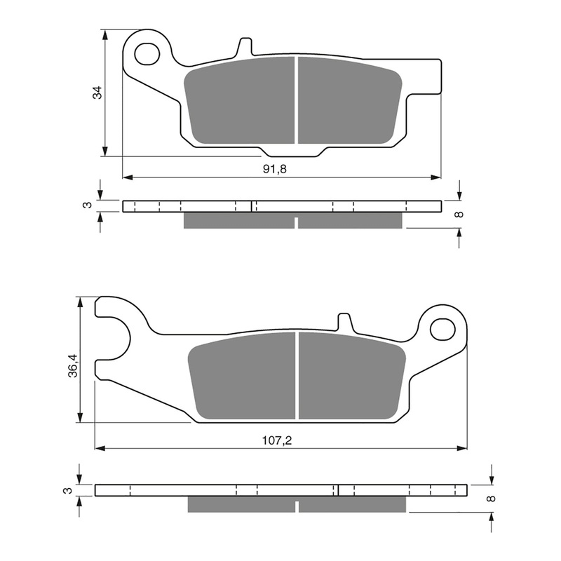 GOLDfren Brake Pads Off-Road Racing GF253 – K5 ( PR386 )