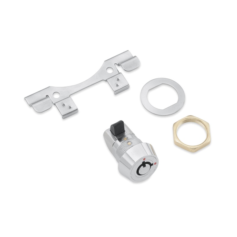 Harley Davidson 53842-00C Push-Button Fuel Tank Console Door Release KIT, LOCK SET, PUSH BUTTON