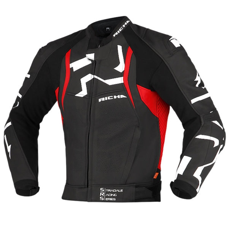 Richa Stradale Leather Jacket Black / Red