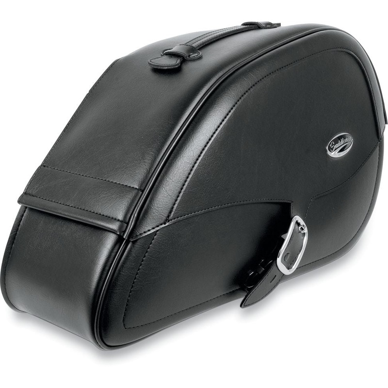 Saddlemen Rigid-Mount Specific Fit Teardrop Saddlebags Black For Harley Davidson FLST 1340 1987-1990
