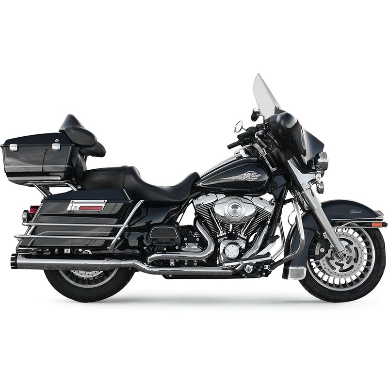 True Dual Down Under Exhaust System, Chrome – 95-15 Touring