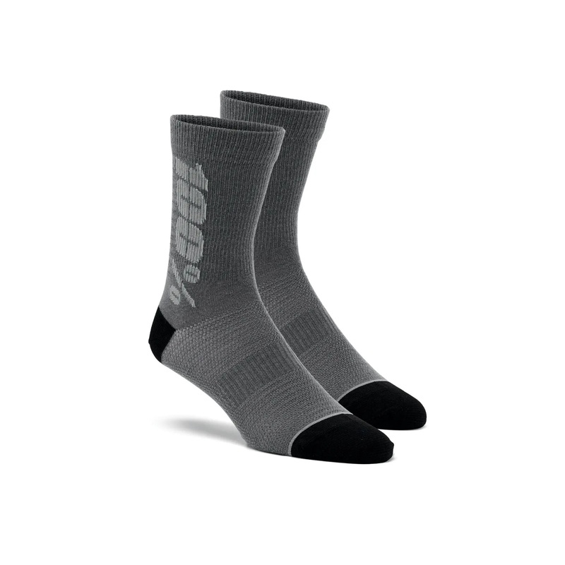 100% RYTHYM Merino Wool Performance Socks Charcoal / Grey
