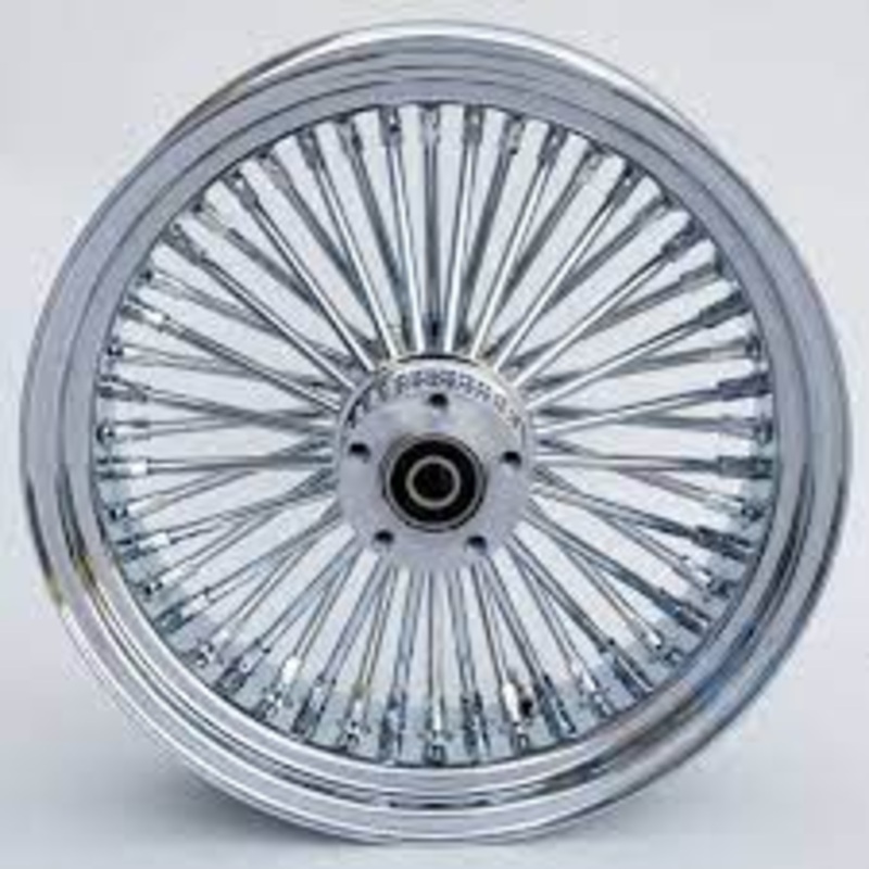 16×5.5” ULTIMA 37-531 CHROME FAT SPOKE REAR WHEEL FOR HARLEY SOFTAIL FXST CUSTOM CHOPPER