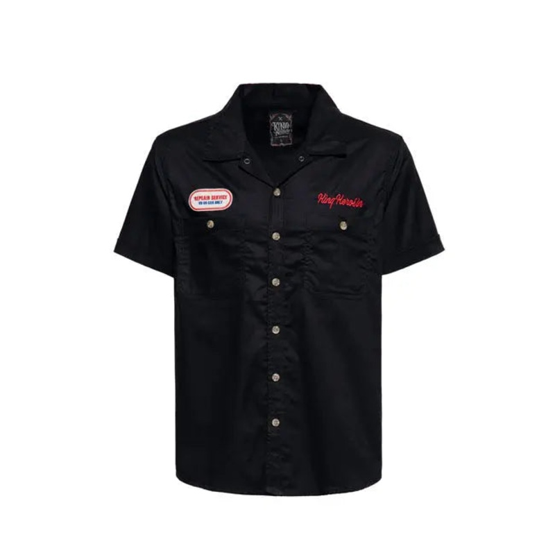 King Kerosin Redondo Beach Work Shirt Black