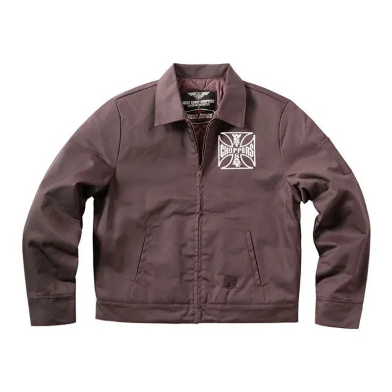 West Coast Choppers OG Lined Workjacket Chocolate Brown