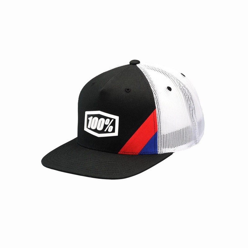 100% Cornerstone Trucker Youth Hat Black White