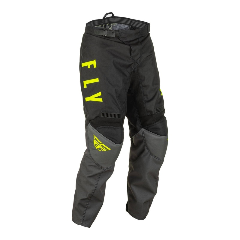 Fly Racing F-16 Youth Pant – Grey / Black / Hivis