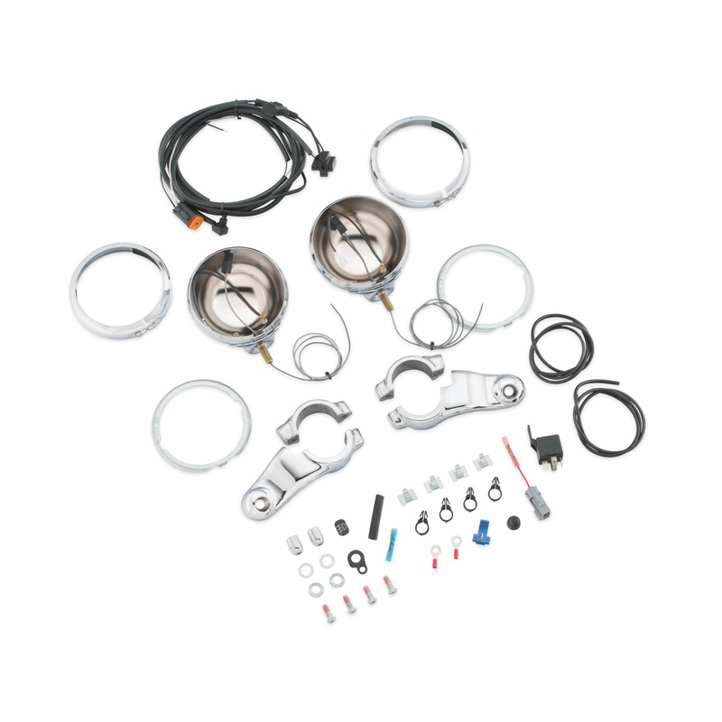 Harley Davidson 68605-08A Auxiliary Lighting Kit KIT-AUX LAMP,49MM/DYNA