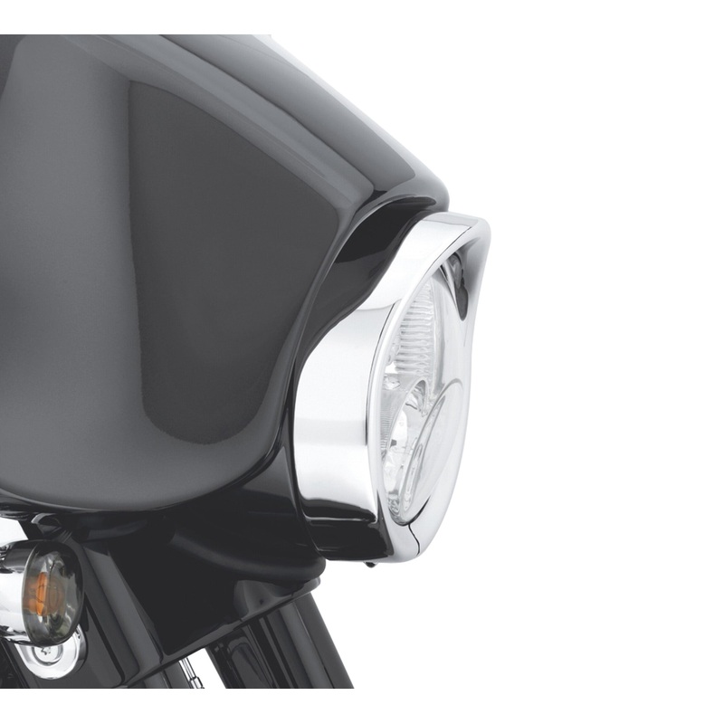 Harley Davidson 69733-05 Visor Style Headlamp Trim Ring VISOR BEZEL,7-HEADLAMP,2H