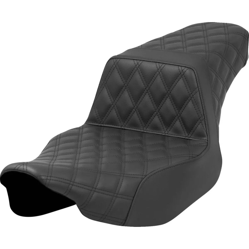 Saddlemen Step-Up Front Lattice Stitch / Rear Lattice Stitch Seat Black