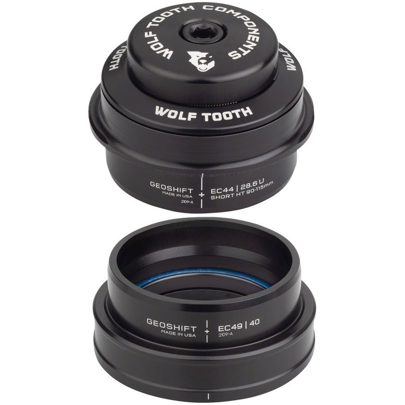 Wolf Tooth GeoShift Performance Angle Headset – 2 Deg Short EC44/EC49 Black