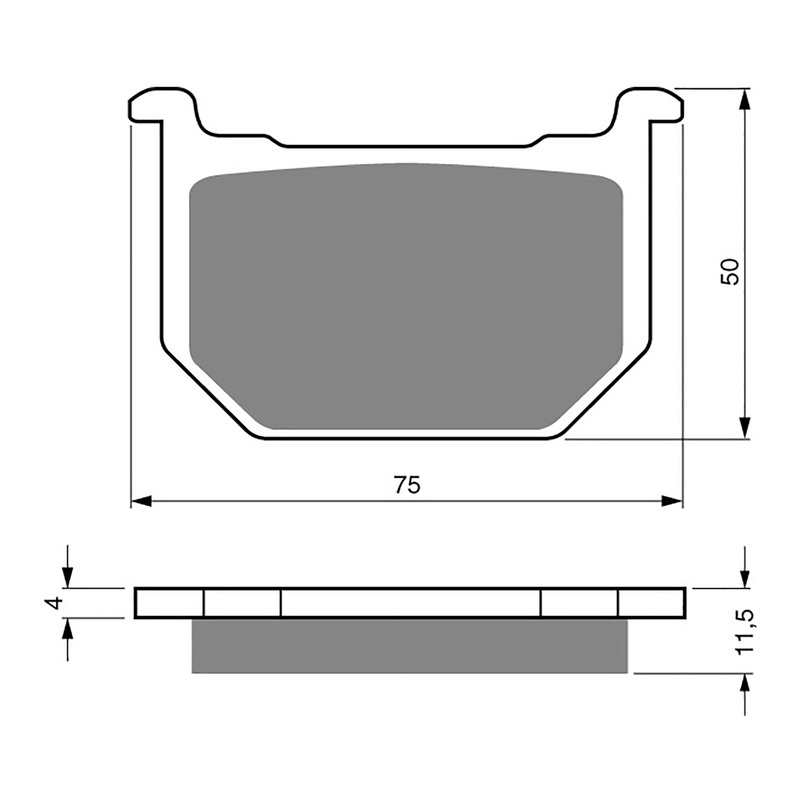 GOLDfren Brake Pads Sintered Sports GF075 – S3 ( PH10 )