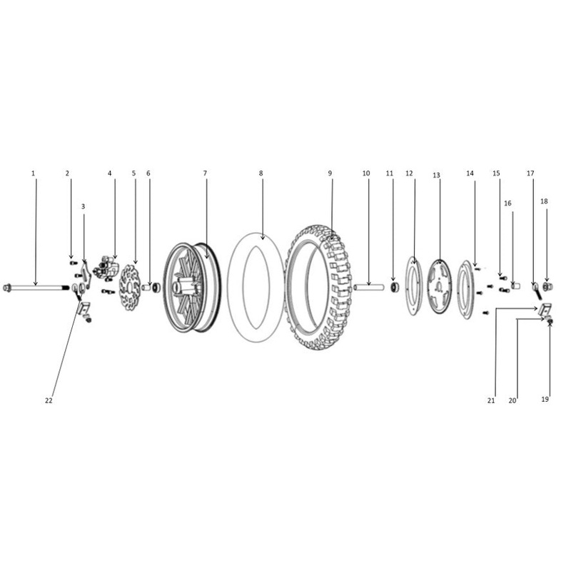 Rear Brake Caliper (Mechanical) – 1500W Dirt Bike