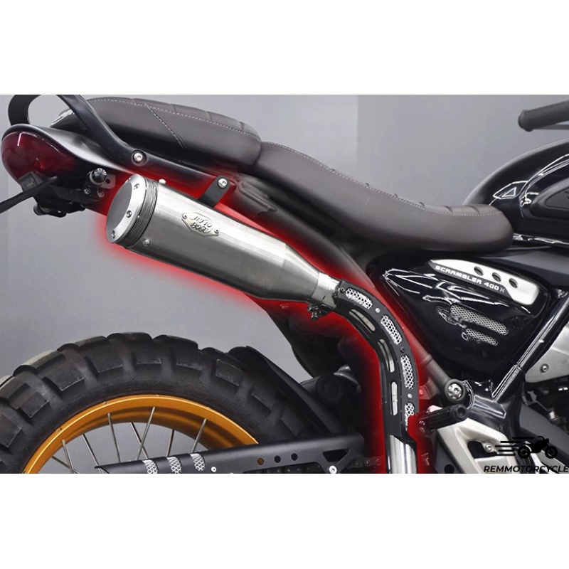 High-Mount Exhaust for Triumph Speed 400 & Scrambler 400 X