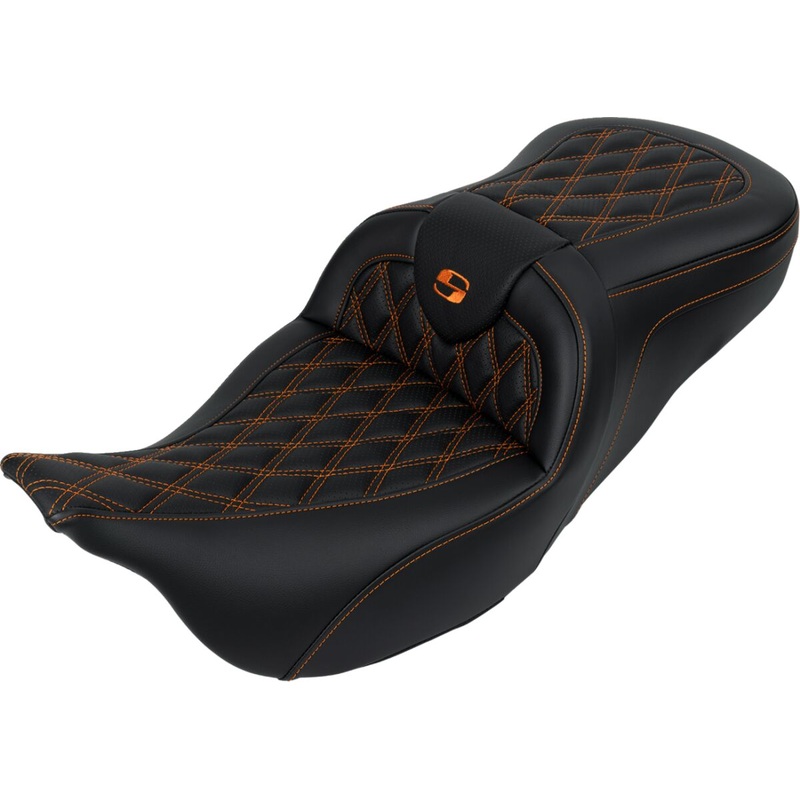 Roadsofa LS With Driver’s Backrest Seat, Orange Stitch – 08-23 Touring