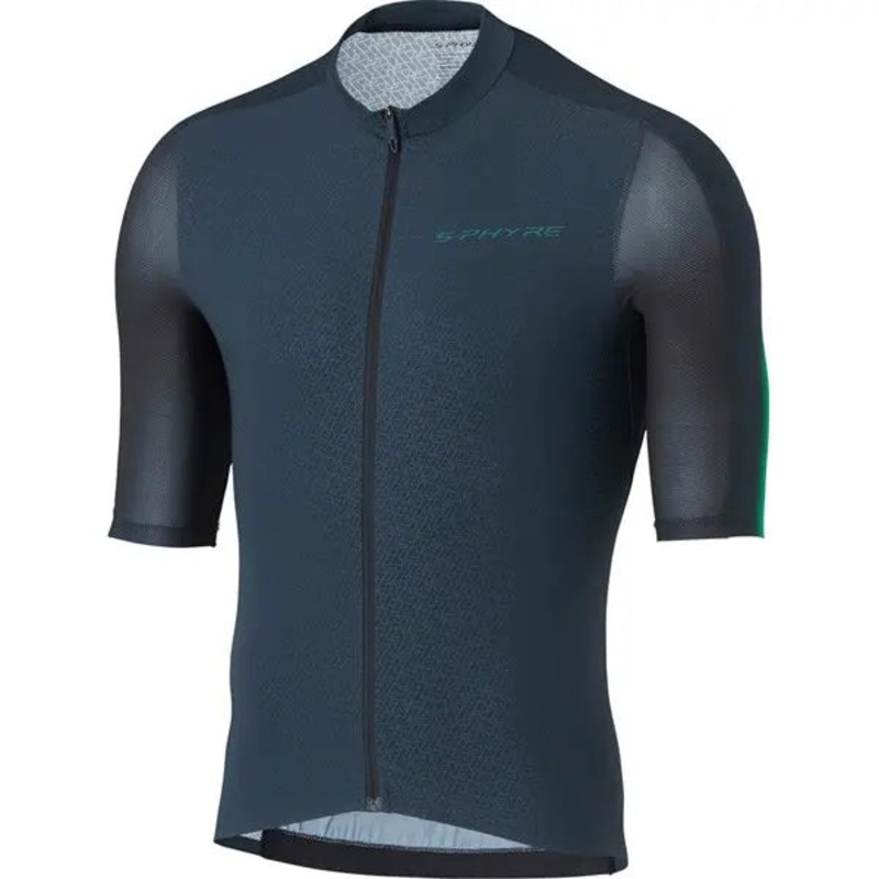 Shimano S-Phyre Flash Short Sleeves Cycle Jersey Black / Green
